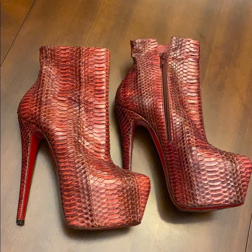Christian Louboutin Snakeskin Boots